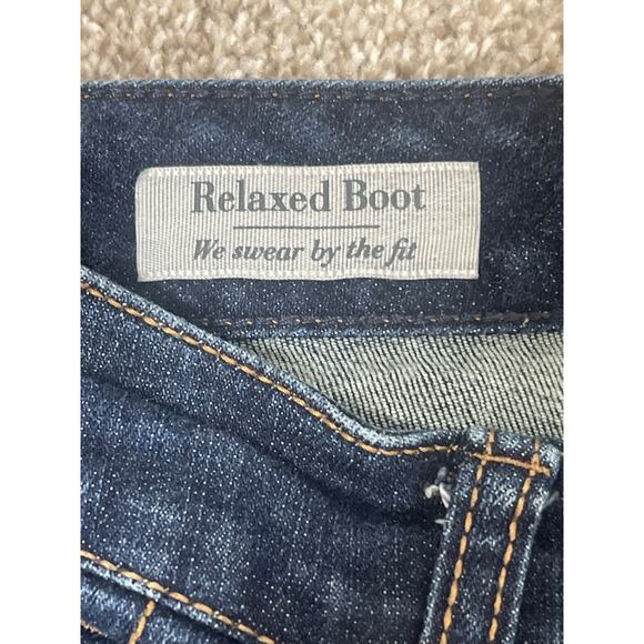 Torrid Women's Relaxed Boot Western Cowgirl Boho Casual Stretch Jean Dark 24R - Picture 4 of 10